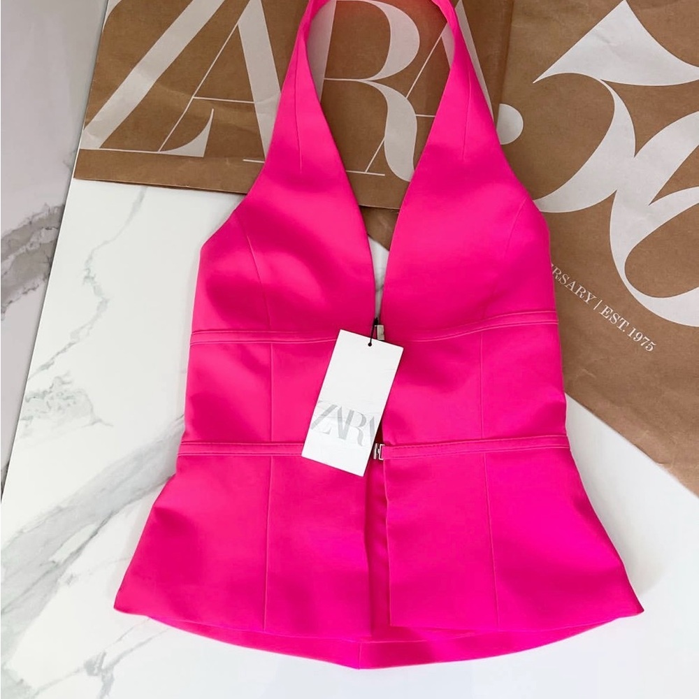 Zara Fuchsia Sleeveless Top